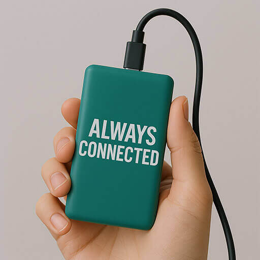 Mijn externe batterij.